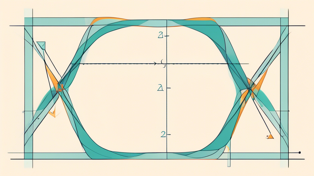 Create an image that visually demonstrates the connection between algebra and geometry, showcasing the intersection and relationship between mathematical s